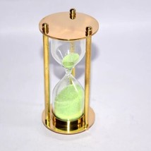 Antique Sand timer Brass Hourglass Vintage Hourglass Maritime Nautical T... - $23.38