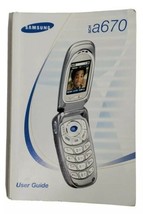 Samsung User Guide For SCHA670 Mobile Phone Half English Spanish Instructions - $19.59