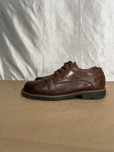 Chaps Dress Shoes Mens 9.5 M Oxfords Brown Leather Casual - $24.96