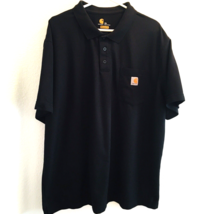 Carhartt  Mens Polo Shirt Original Fit Black Sz 2XL - £20.76 GBP