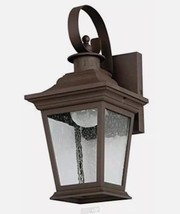 Portfolio 13-in H Rust Dark Brown Sky LED Outdoor Wall Light Lantern ENE... - $37.99