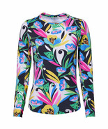 NWT Ladies IBKUL CAROLINE BLACK Long Sleeve Crew Neck Shirt - size L - $91.27 CAD