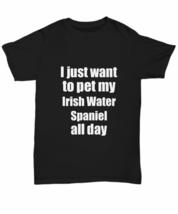 Irish Water Spaniel T-Shirt Dog Lover Mom Dad Funny Gift for Gag Unisex Tee Blac - £15.01 GBP+
