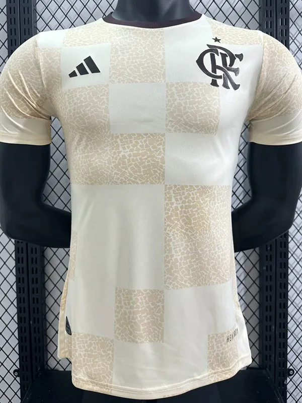 2024 Flamengo White Pink Player Version Training shirts - £78.55 GBP