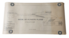 Book Of Klingon Plans D7 1st VTG Battle Cruiser Star Trek 8 Rolled Sheet... - £17.58 GBP