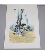 Vera Kirk AMISH BATIK &quot;THE COURTING TREE&quot; Watercolor Print #101/500 - £43.24 GBP