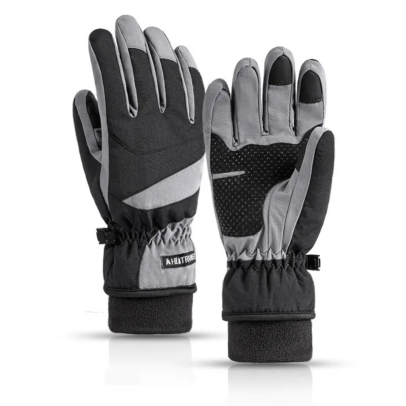 Ski Gloves Winter Men Waterproof Motorcycle Gloves Outdoor  Thermal Fleece Cycli - £80.32 GBP