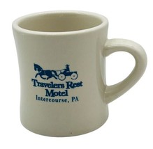 Travelers Rest Motel Intercourse PA Mug Diner Style Pennsylvania 4 inch - $25.23