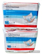 Cardinal Health Small Quilted Adult Briefs Wings Plus Heavy Absorbency 2... - $17.95