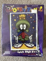 Vintage Caron Marvin the Martian Latch Hook Looney Tunes 20&quot;x30&quot; NOS - $40.00