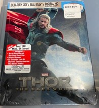 Thor: The Dark World Steelbook (3D + 2D Blu Ray) BRAND NEW! - Marvel - Best Buy - £108.37 GBP