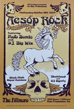 Aesop Rock Poster Fillmore October 10, 2007 Rob Sonic DJ Big Wiz San Fra... - $89.79