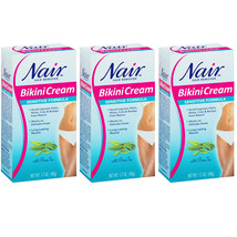 3-Pack New Nair Hair Remover Sensitive Formula Bikini Cream With Green T... - £19.92 GBP
