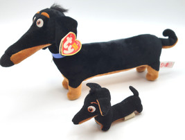 2 TY Dachshunds BUDDY Secret Life of Pets Dog Puppy Plush Softie Toy - £19.66 GBP