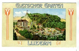 Gletscher Garten Glacier Garden Brochure Lucerne Switzerland Labyrinth 1... - £17.01 GBP