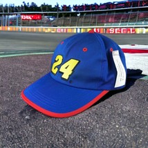 NOS Vintage Jeff Gordon 24 NASCAR StrapBack Hat 1998 Racing Cap Winston Cup - $270.27 MXN