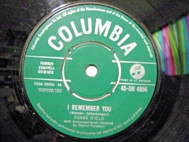 Frank Ifield-I Remember You / I Listen To My Heart-45rpm-1962-EX Made in England - £7.91 GBP
