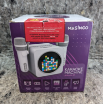 New MASINGO Portable Karaoke Machine ‘Animato S1’ 2 Wireless Mics Blueto... - £31.45 GBP