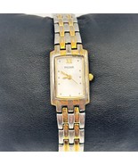 Pulsar Silver Gold Stainless Steel Women’s Watch Working New Battery - $316.60 MXN