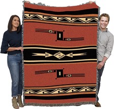Mesquite Earth Blanket - Southwest Native American Inspired - Gift, 72x54 - £71.66 GBP