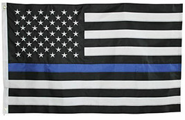 50-100 3x5 USA Police Thin Blue Line Flag Memorial Law Enforcement WHOLESALE LOT - £179.82 GBP+