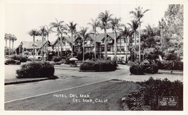 Del Mar California ~ Hotel ~1940s Vero Foto Cartolina - £5.97 GBP