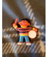 1982 CTW Ernie Plays the Drum Muppets Sesame Street PVC - $3.99
