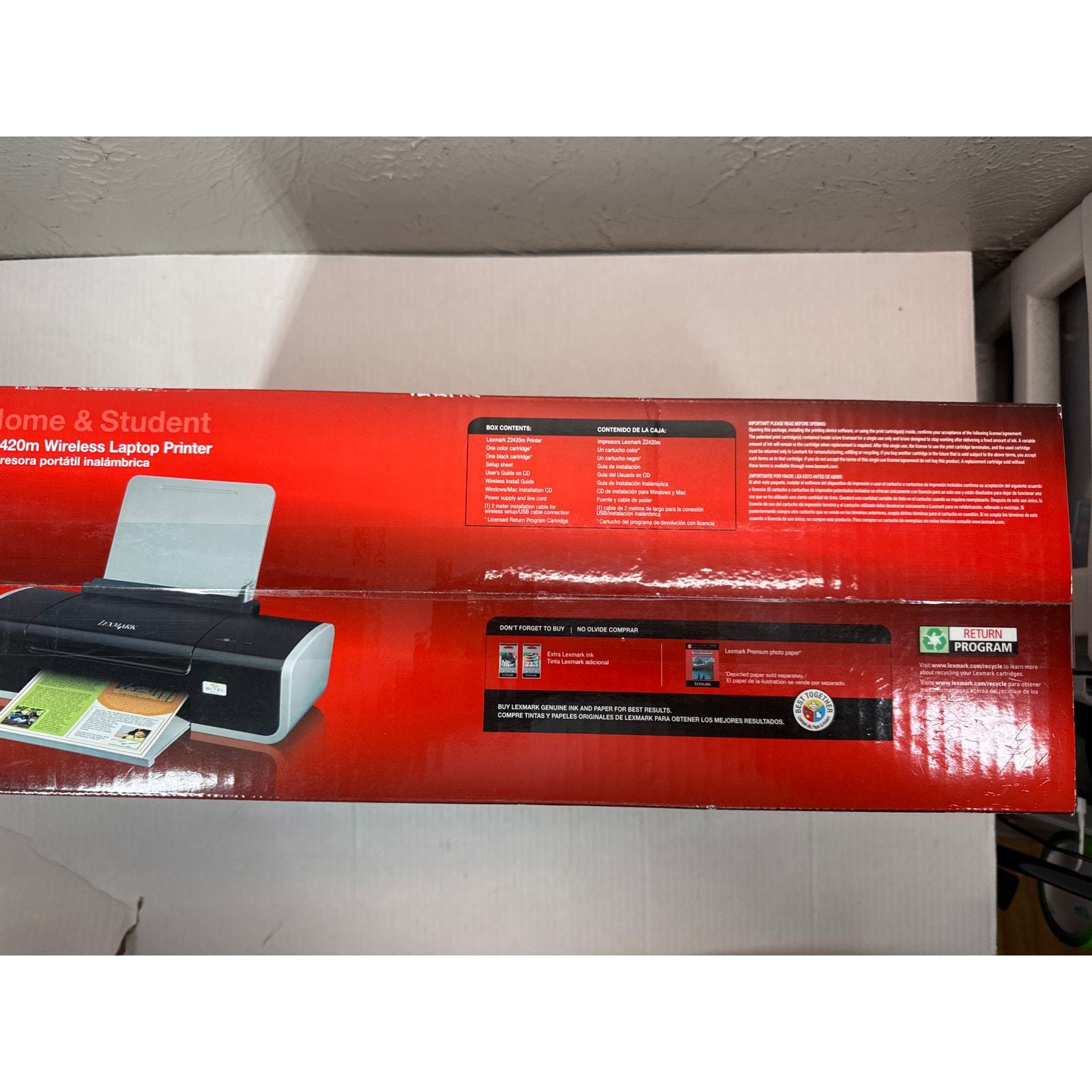 Lexmark Z2420m Wireless Laptop Printer Easy Setup New in Box Item image 2