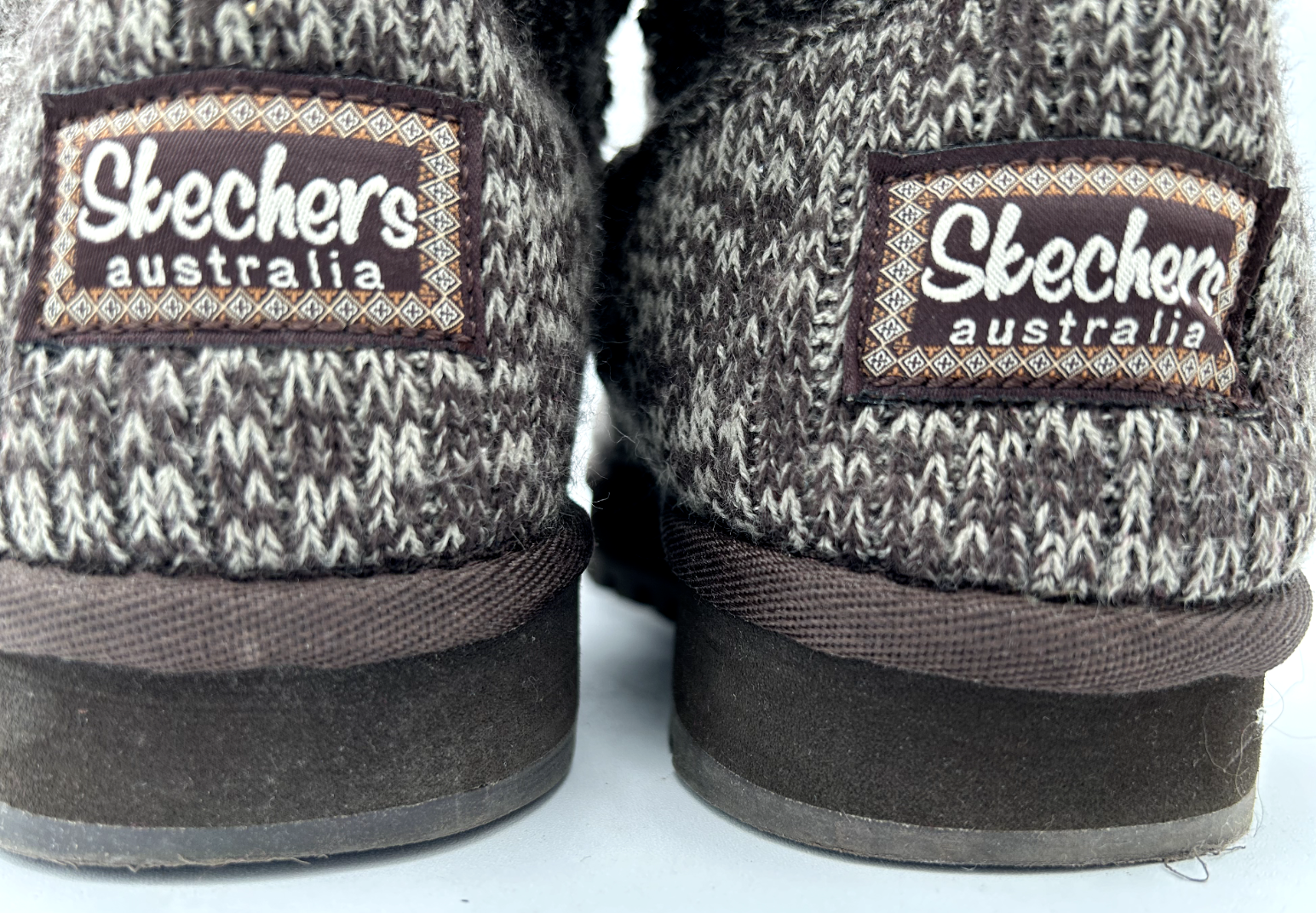 skechers australia sweater knit fleece lined chocolate women's size 9 boots Item image 7