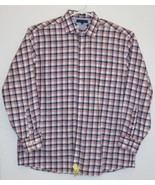 Tommy Hilfiger Regular Fit Red White Blue Checks Long Sleeve Shirt 17.5 ... - £19.99 GBP