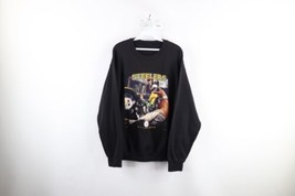 Vtg 90s Mens Large Thrashed Spell Out Pittsburgh Steelers Football Sweatshirt - $59.35