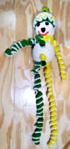 Snowman Amigurumi Style - Plush Crochet / Heavy Yarn Stuffed! Handmade/ 29&quot; VTG - $28.15