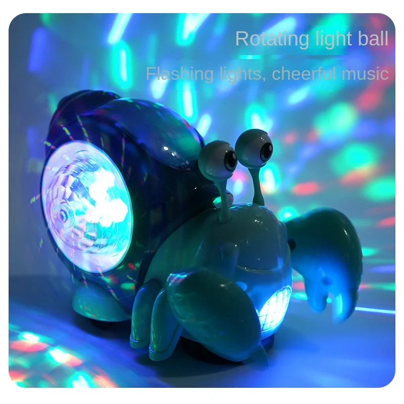 Awling crab educational toys for 0 3 baby with musical light up glowing electronic pets thumb200