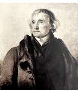 Thomas Jefferson Art Print Portrait 1942 History Ephemera Sully DWW6B - $19.99