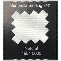 Sunbrella Acrylic Binding 3/4&quot;Sewing Edge Trim Natural 100 Yard Roll - £68.43 GBP