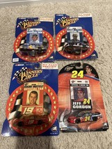 Lot Of 4 New NASCAR PIT PASS Official Fan 1:64 SCALE DIECAST #24, #19, #... - £22.04 GBP