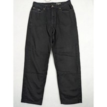 Eddie Bauer Denim Relaxed Fit Jeans Size 35x32 Cotton Black - $24.68