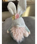 NEW Easter Bunny Gnome Spring Home Decor Shelf Sitter Plush Knit Easter ... - £18.62 GBP
