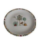 Vintage Lot of 4 Thomson Pottery Birdhouse Topiary Salad Plates #1 - $12.00