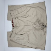 Vintage Eddie Bauer Khaki Chino Pants Mens 36x30 Relaxed Fit Pleated wri... - £15.07 GBP