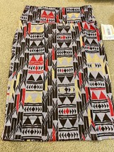 LuLaRoe Cassie Pencil Skirt Womens Sz S Black Geometric Aztec Diamond Pr... - $11.29