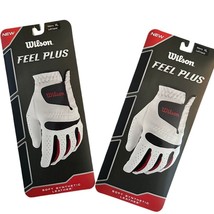 NEW Wilson Men&#39;s Feel Plus Golf Gloves Lefthand XL Extra Large 2 Packages - $18.00