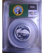 2007-S 25C State Quarter Washington PCGS PR69 DCAM 90% Silver 22lusl0403 - $571.40 MXN