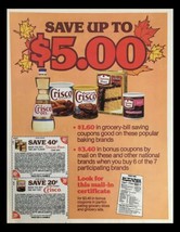 1983 Crisco Oil &amp; Duncan Hines Deluxe Cake Mix Circular Coupon Advertise... - $18.95