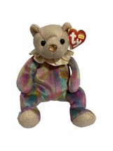 Ty B EAN Ie Baby October Opal Birthday Bear - Retired Mwt Cute Rare Soft Toy Vtd - £5.81 GBP