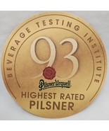2007 Pilsner Urquell 93 Drink Coaster 4&quot; - $128.30 MXN