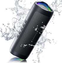 Bluetooth Speaker, Ipx5 Waterproof Speaker With Hd Sound, Up To 24H, Black - £31.96 GBP