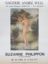 Suzanne Philippon - Original Exhibition Poster - Andre Weil Gallery - 1977- S... - $131.95