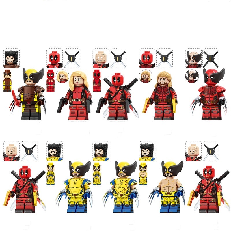 Lady Deadpool Nicolo Barella Wolverine Minifigures Deadpool & Wolverine Sets