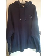Tottenham Hotspur Sweatshirt Men&#39;s 2XL Blue Soccer Hoodie Drawstring Fleece - $29.69
